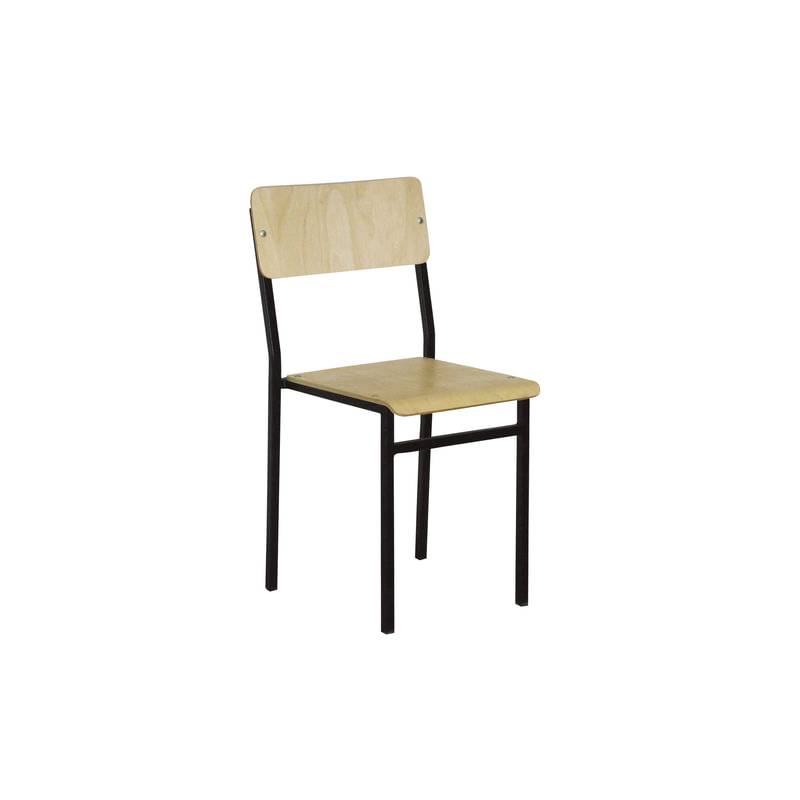 Стул ученический нерегулируемый, 380х420х840 мм, рост 6 (от 170 см), черный каркас, СШ2/1 главное фото