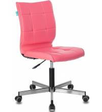 Кресло Бюрократ CH-330M/PINK без подлокотников розовый Lincoln 205 искусственная кожа крестовина металл