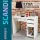 Стол письменный/компьютерный  "Scandi CD-017", 900х450х750 мм, 2 ящика, белый, 641894, ЦБ013706-1